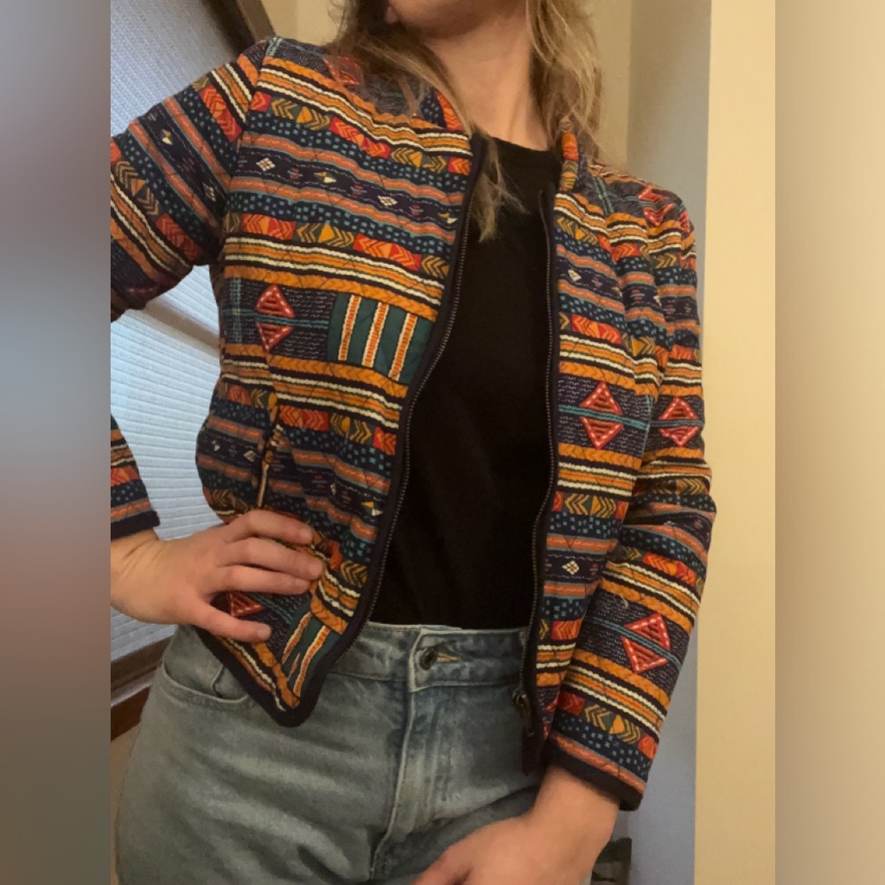 Patterned Quilt Jacket Forever 21